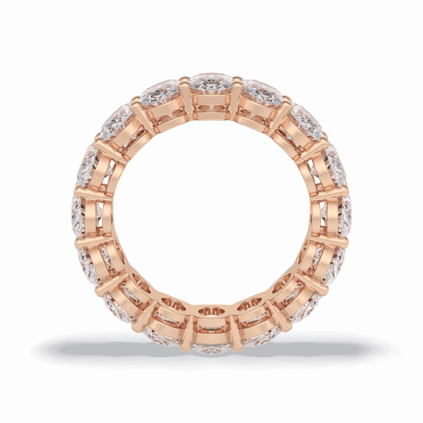 7.99 TCW Oval Style Full Eternity Wedding Band