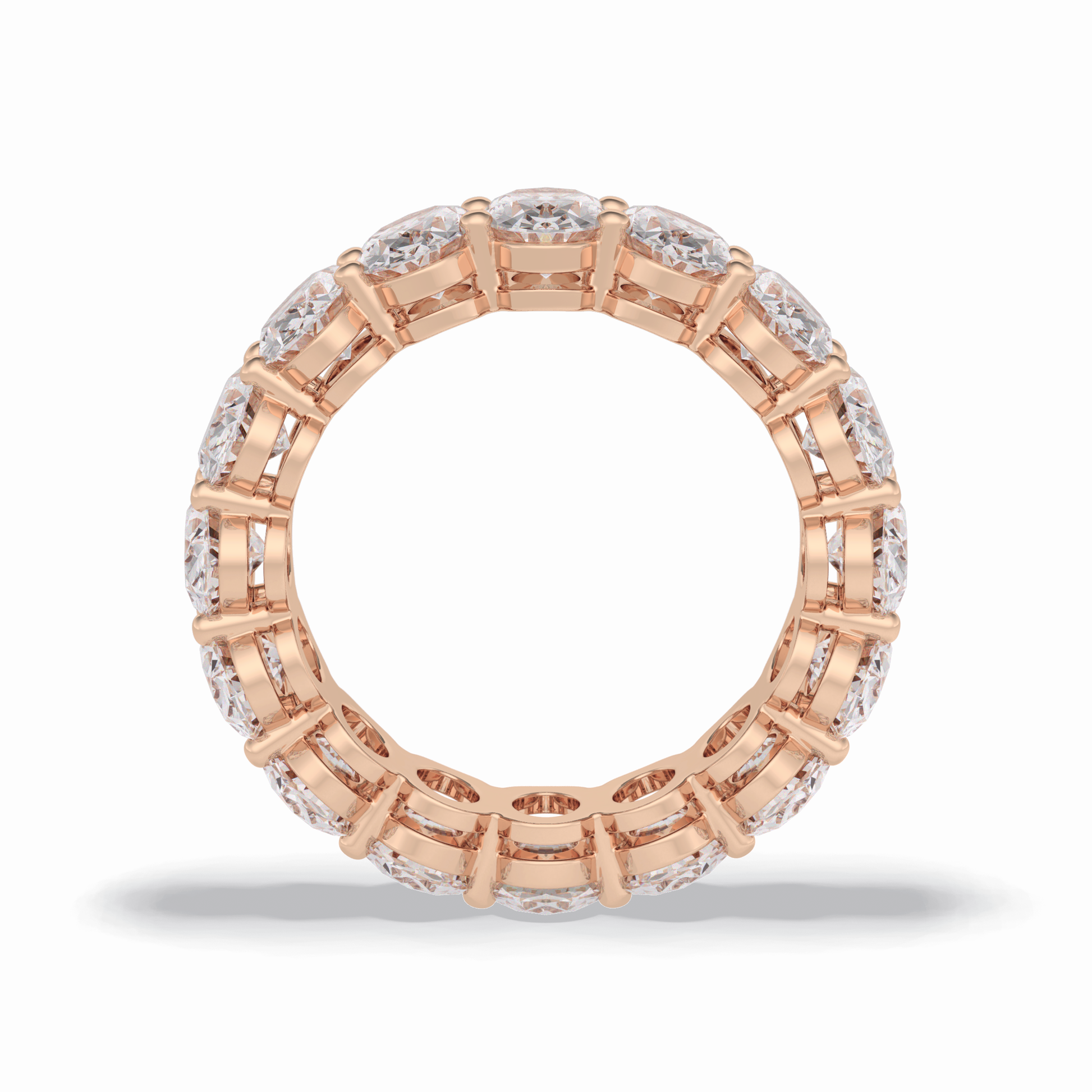 7.99 TCW Oval Style Full Eternity Wedding Band