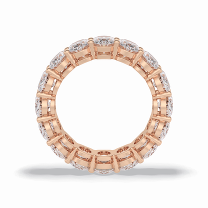 7.99 TCW Oval Style Full Eternity Wedding Band