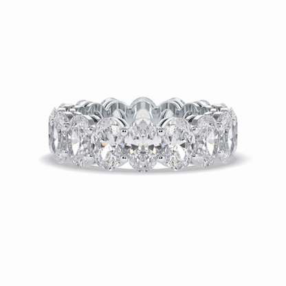 7.99 TCW Oval Style Full Eternity Wedding Band