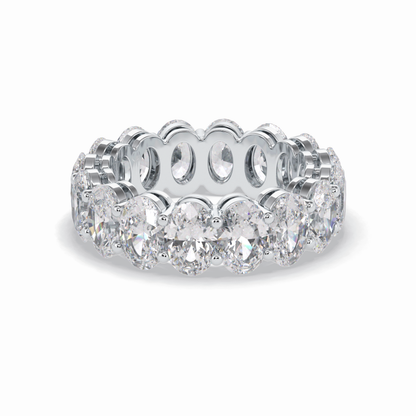 7.99 TCW Oval Style Full Eternity Wedding Band