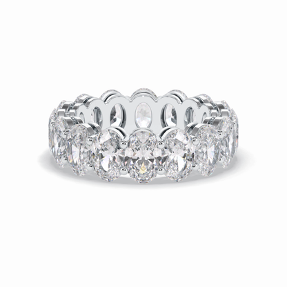 7.99 TCW Oval Style Full Eternity Wedding Band