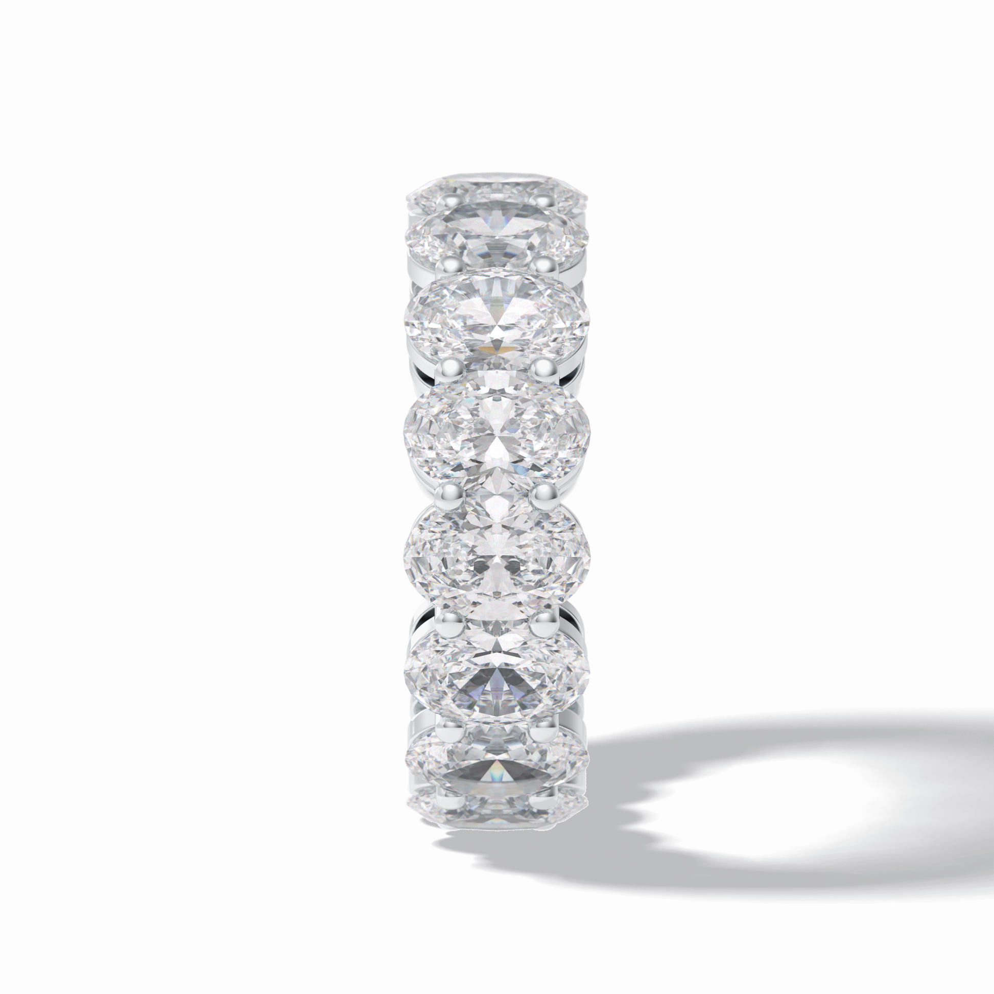 7.99 TCW Oval Style Full Eternity Wedding Band