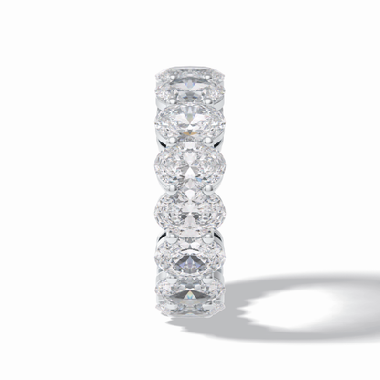 7.99 TCW Oval Style Full Eternity Wedding Band