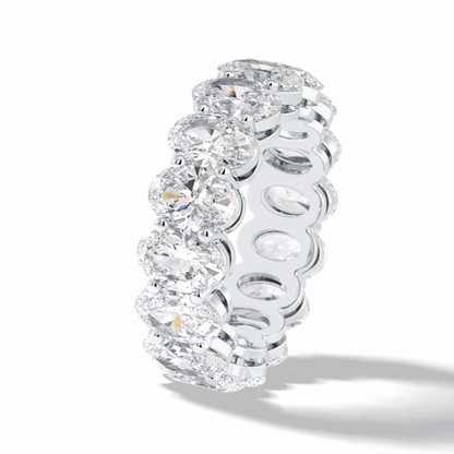 7.99 TCW Oval Style Full Eternity Wedding Band