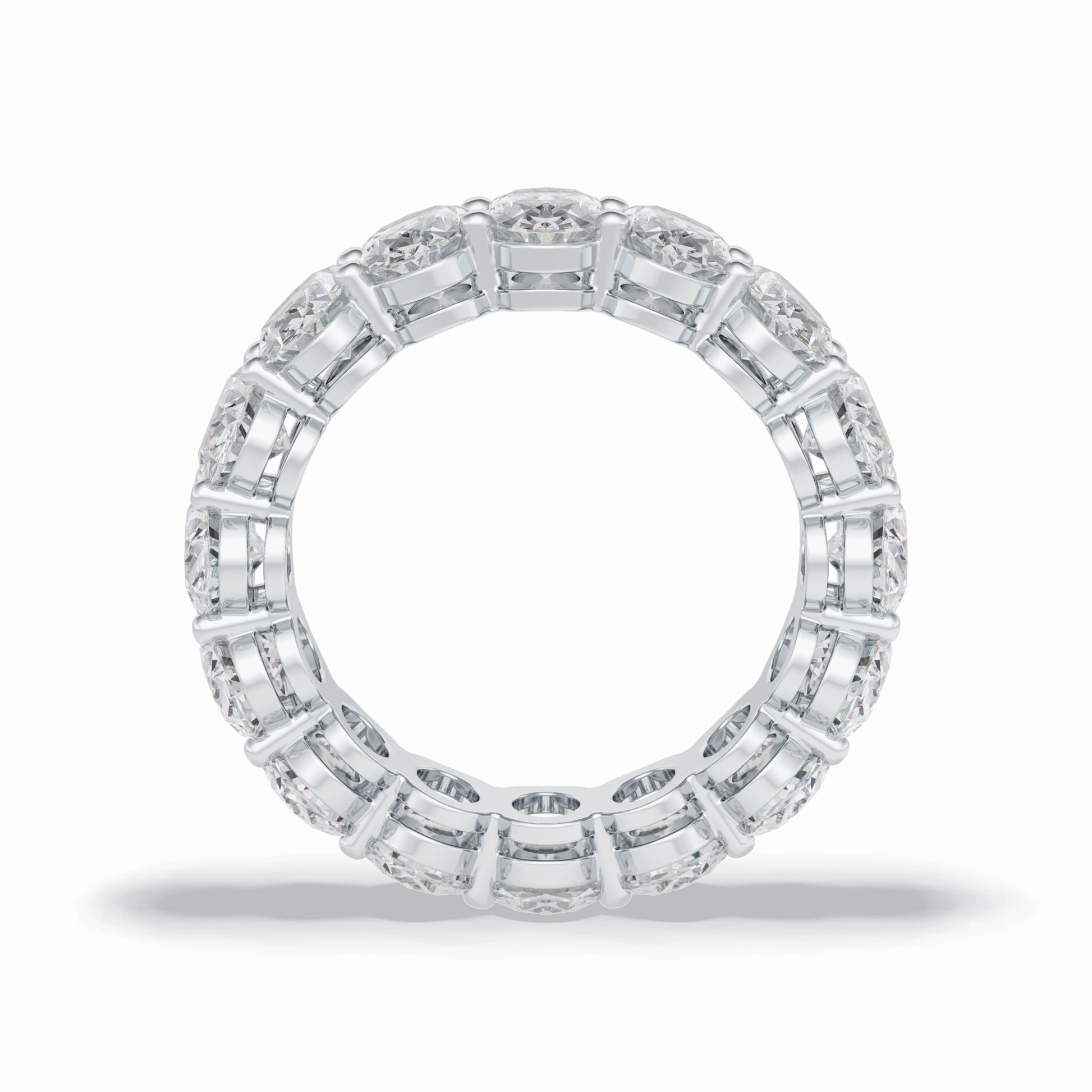 7.99 TCW Oval Style Full Eternity Wedding Band