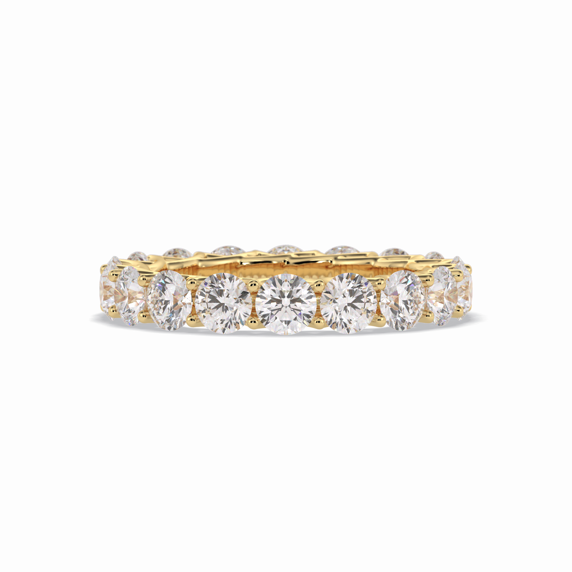 3.52 TCW Round Style Full Eternity Wedding Band