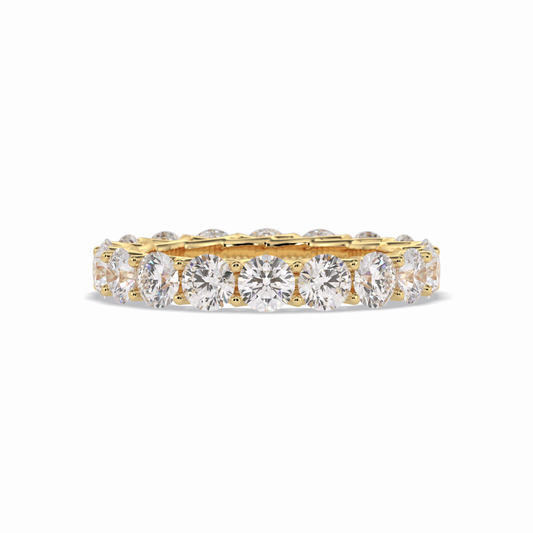 3.52 TCW Round Style Full Eternity Wedding Band