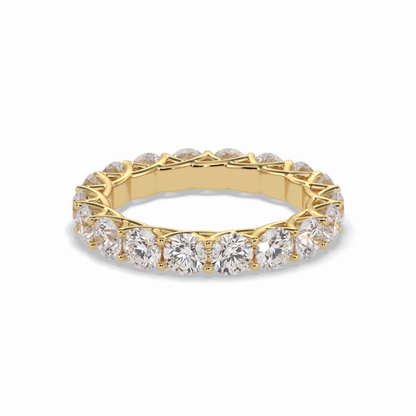 3.52 TCW Round Style Full Eternity Wedding Band