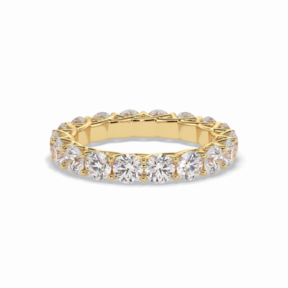 3.52 TCW Round Style Full Eternity Wedding Band