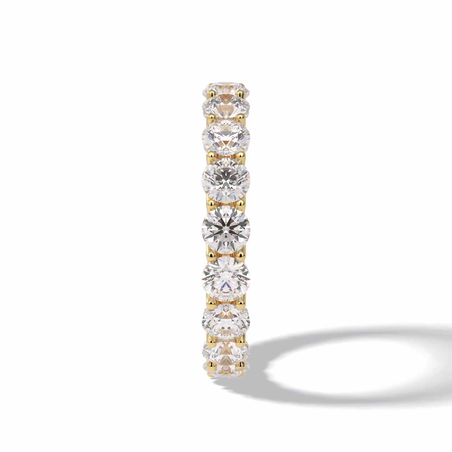 3.52 TCW Round Style Full Eternity Wedding Band
