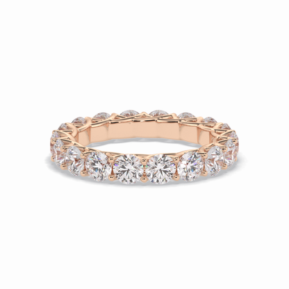 3.52 TCW Round Style Full Eternity Wedding Band