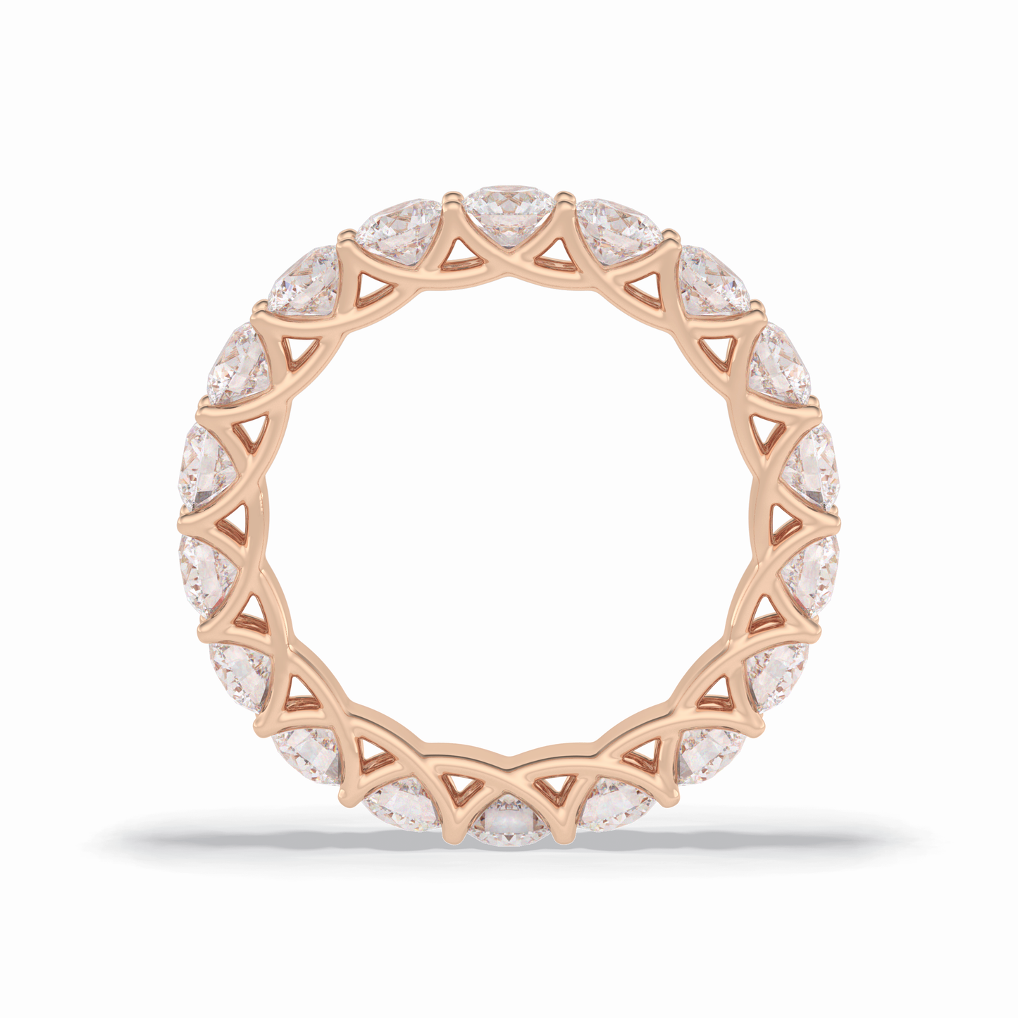 3.52 TCW Round Style Full Eternity Wedding Band