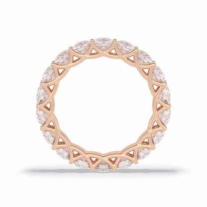 3.52 TCW Round Style Full Eternity Wedding Band