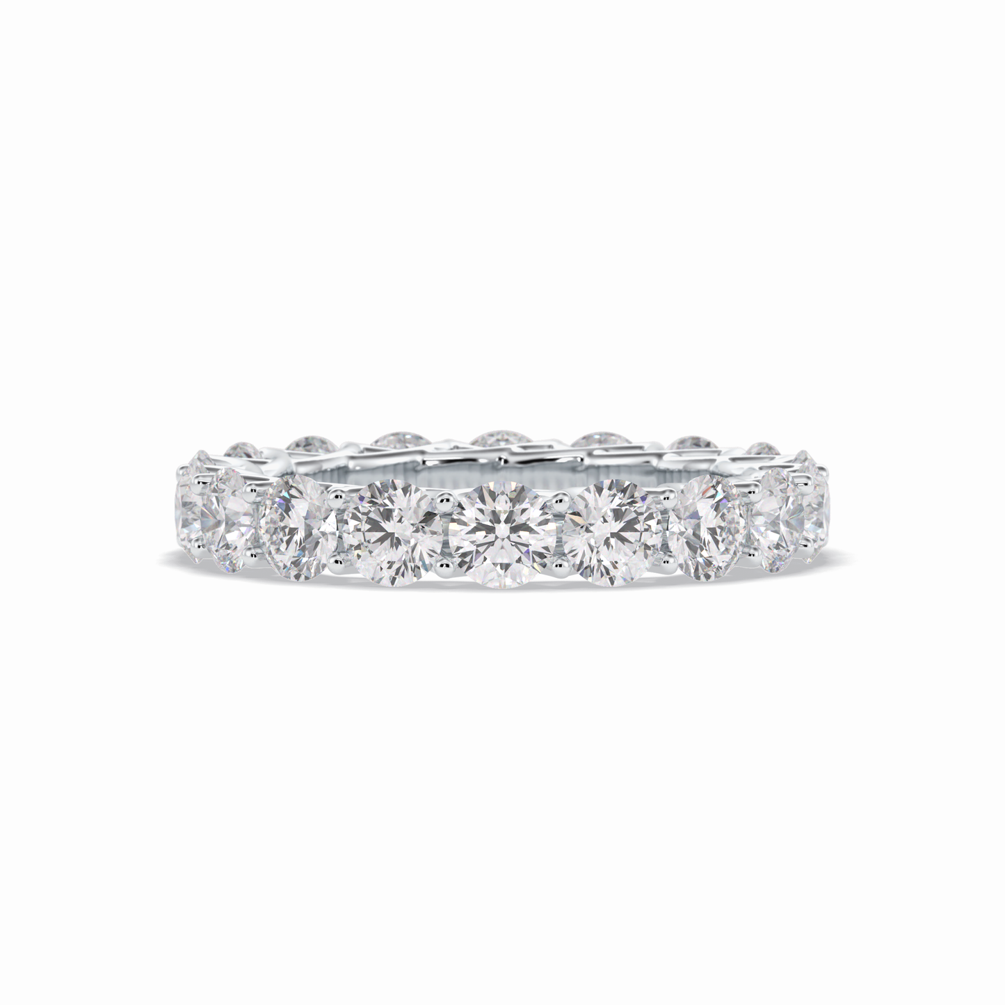 3.52 TCW Round Style Full Eternity Wedding Band
