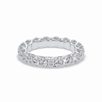 3.52 TCW Round Style Full Eternity Wedding Band
