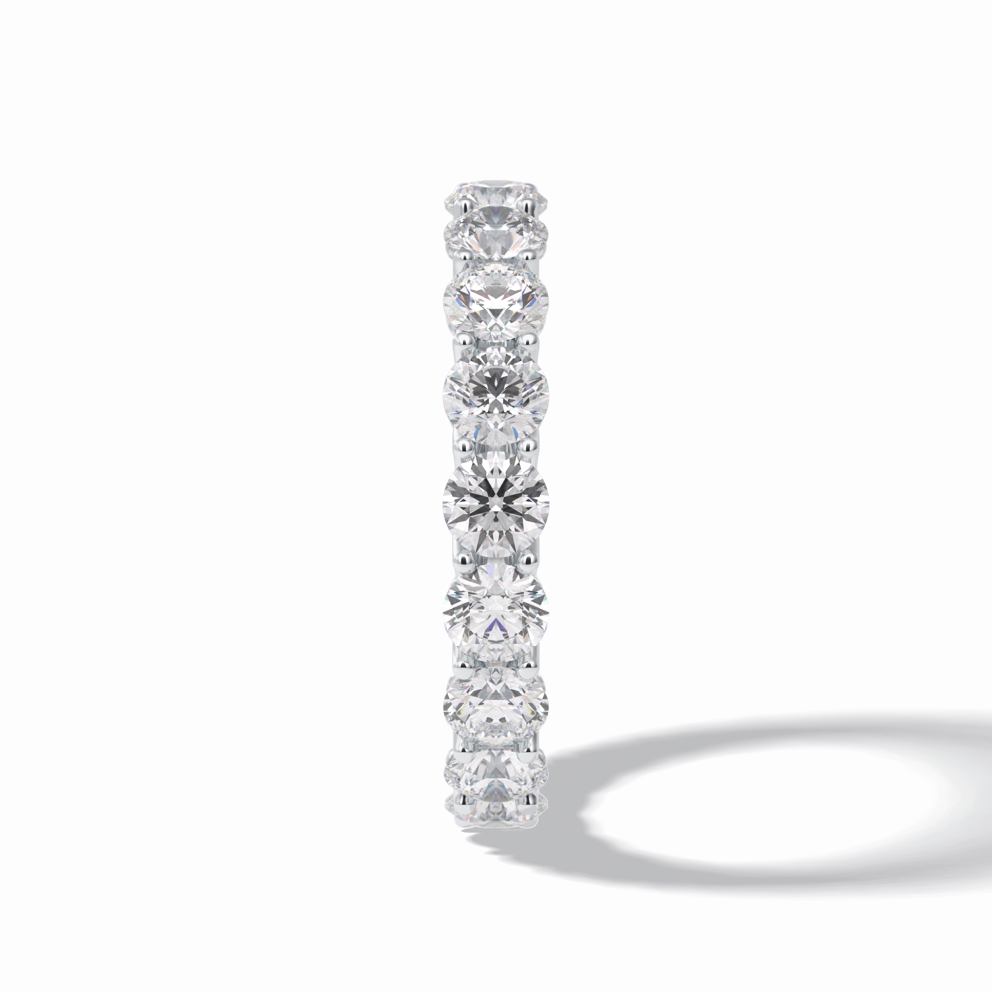 3.52 TCW Round Style Full Eternity Wedding Band