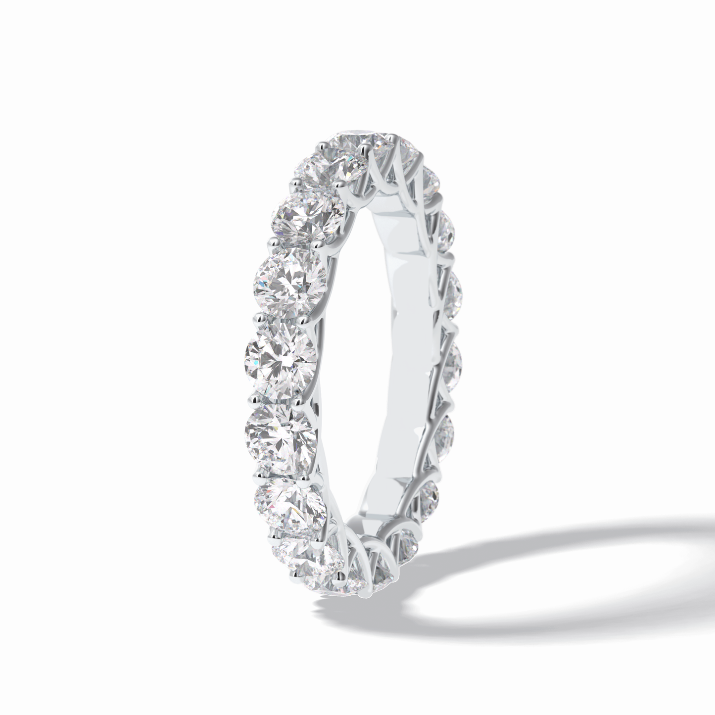 3.52 TCW Round Style Full Eternity Wedding Band