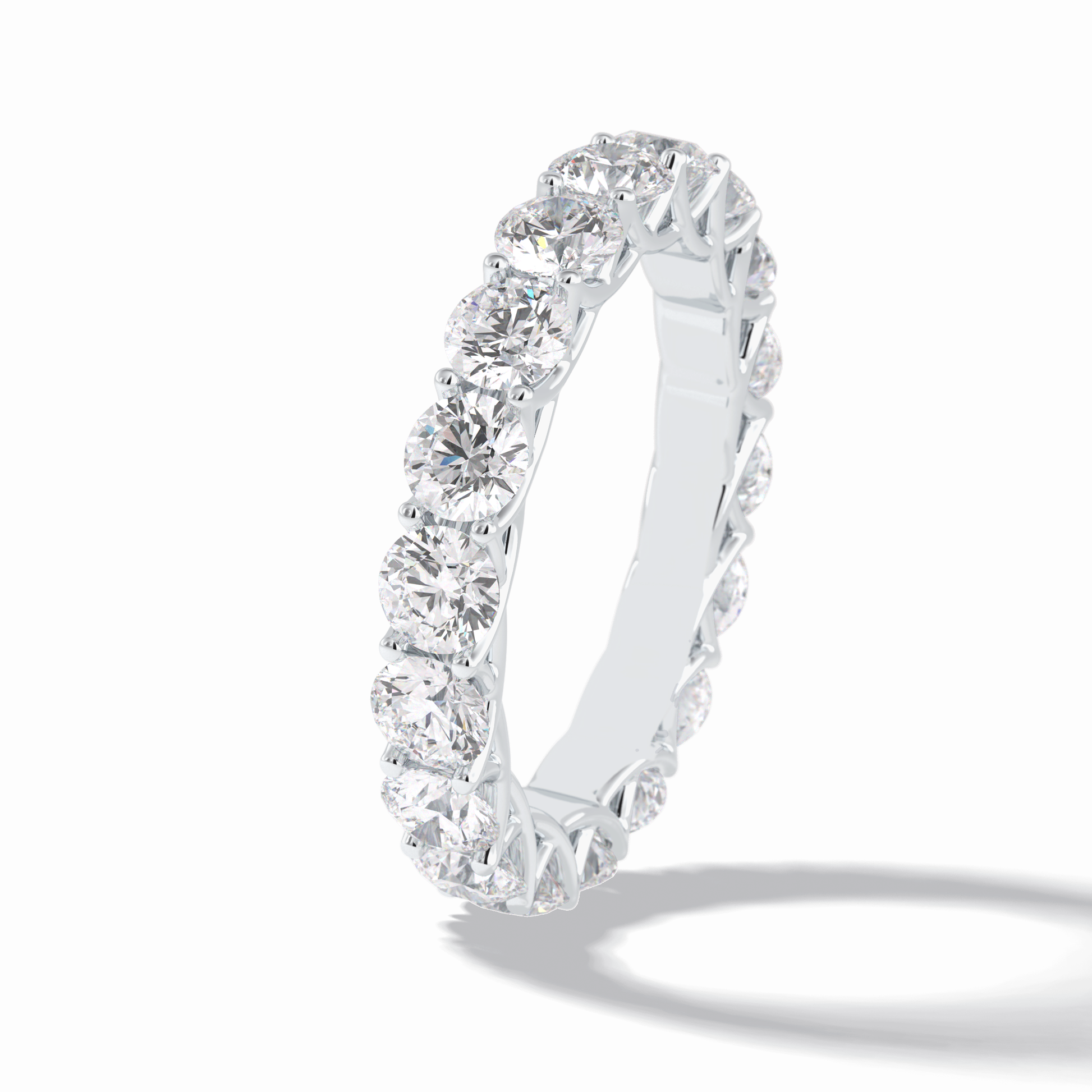 3.52 TCW Round Style Full Eternity Wedding Band