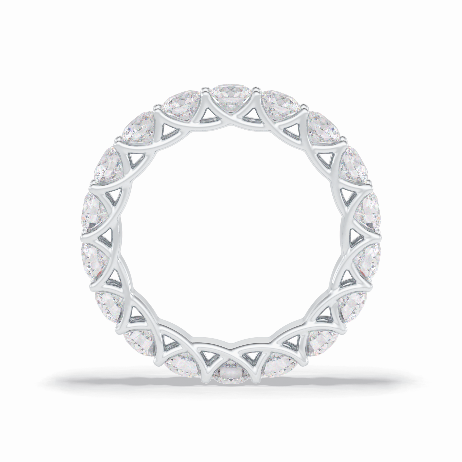 3.52 TCW Round Style Full Eternity Wedding Band