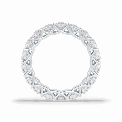 3.52 TCW Round Style Full Eternity Wedding Band