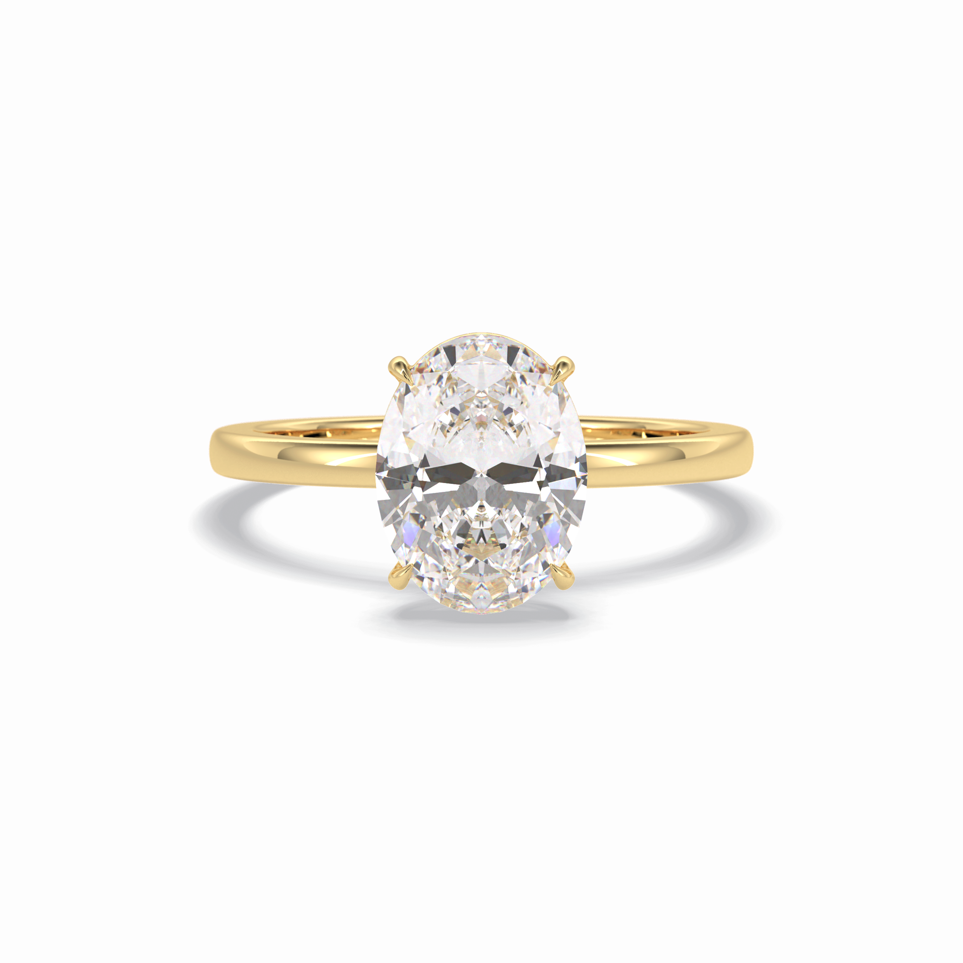 Oval Solitaire Lab Grown Diamond Engagement Ring