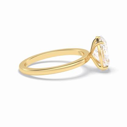Oval Solitaire Lab Grown Diamond Engagement Ring