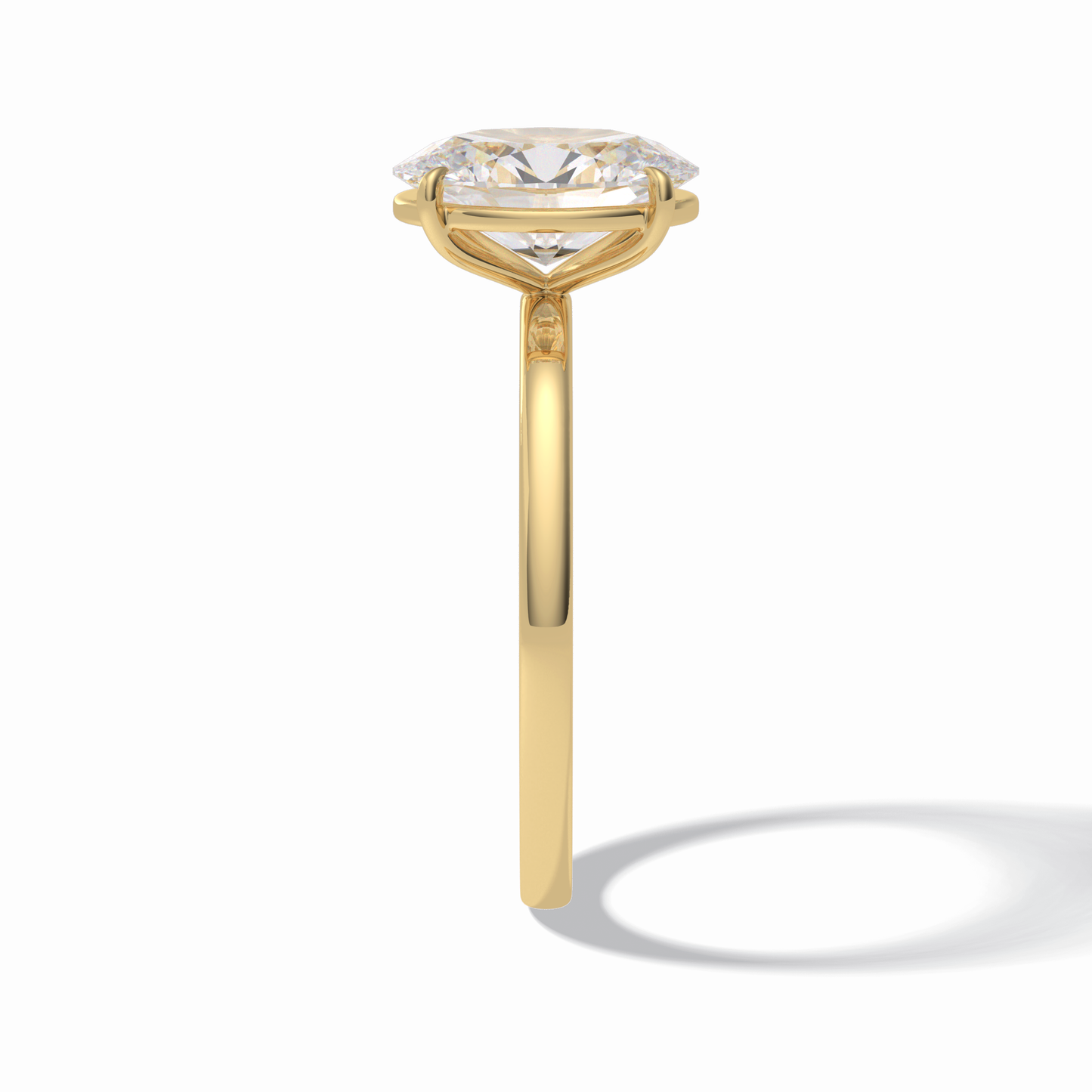 Oval Solitaire Lab Grown Diamond Engagement Ring