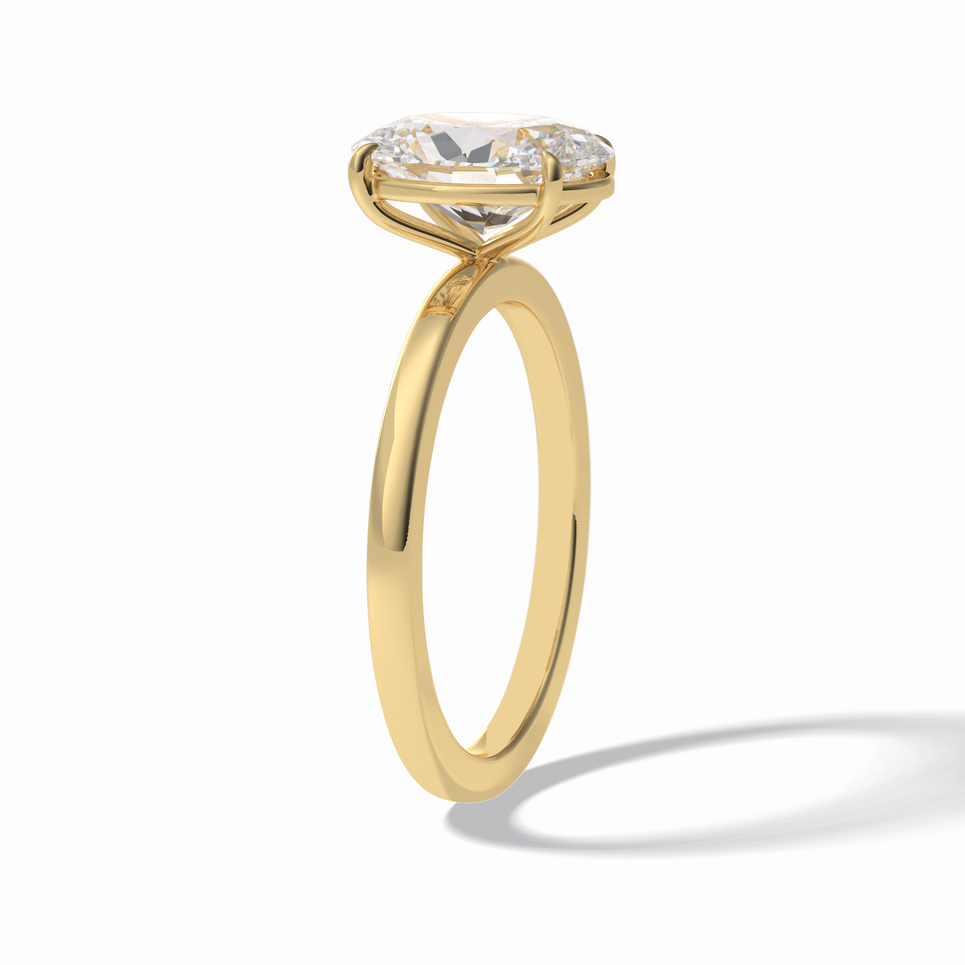 Oval Solitaire Lab Grown Diamond Engagement Ring