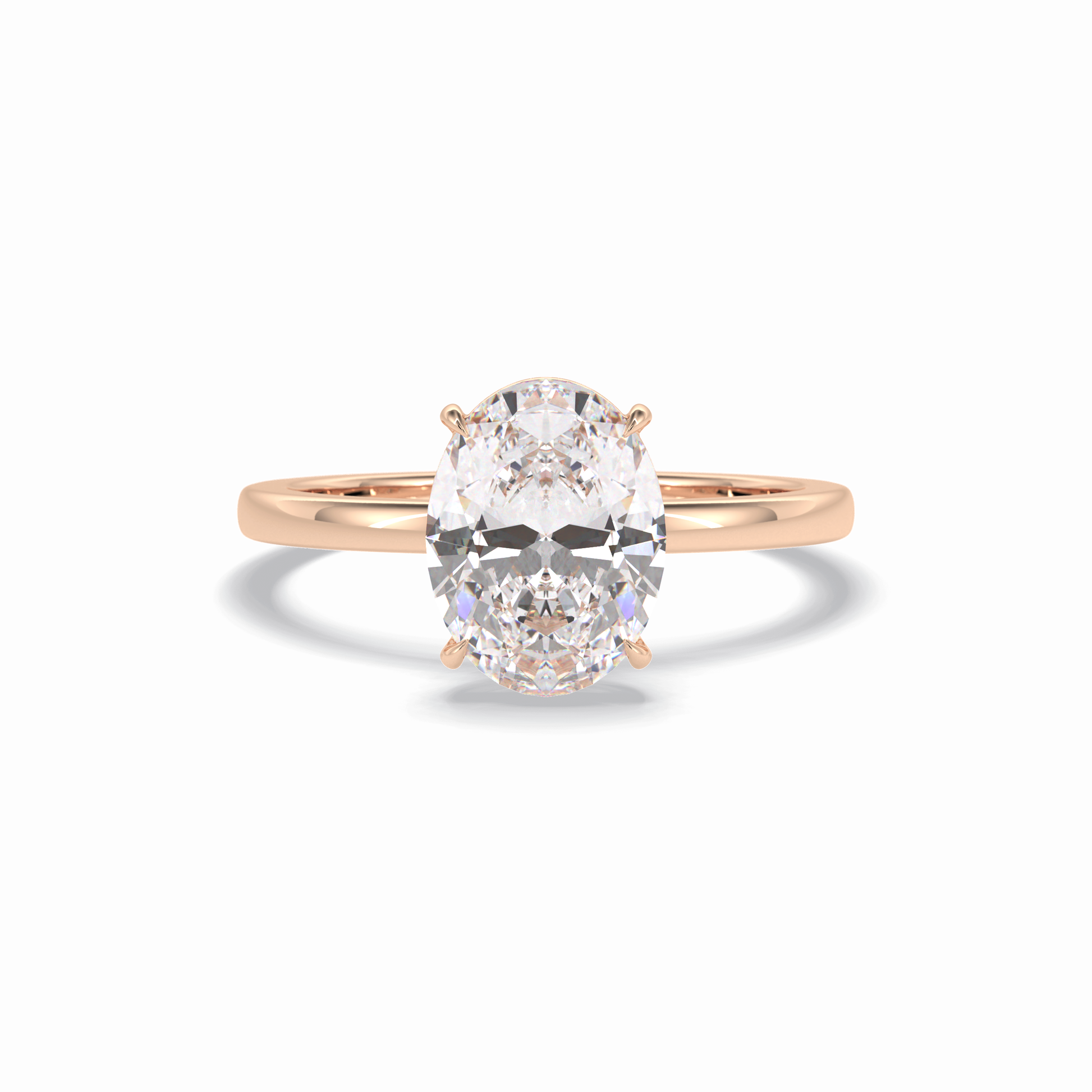 Oval Solitaire Lab Grown Diamond Engagement Ring