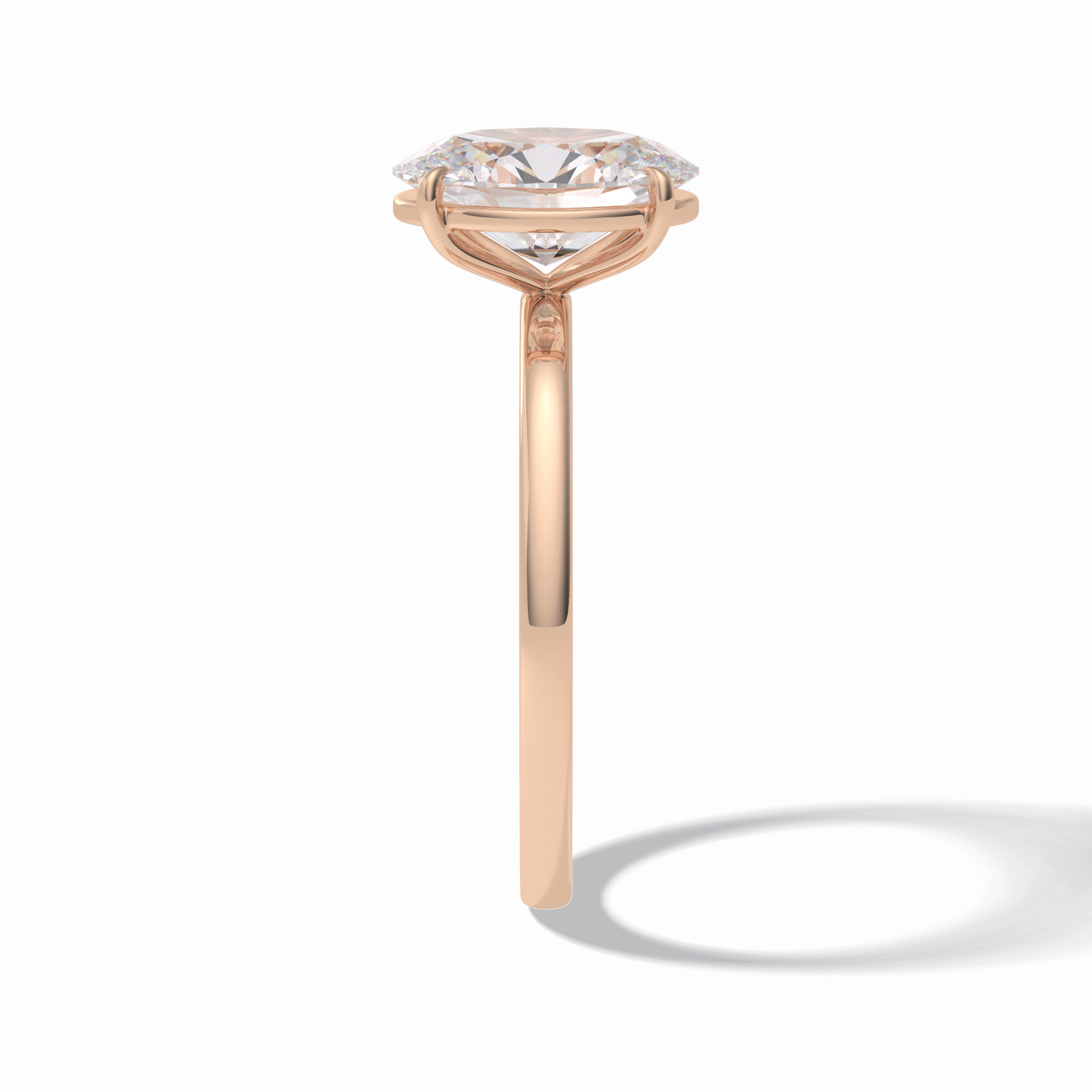 Oval Solitaire Lab Grown Diamond Engagement Ring