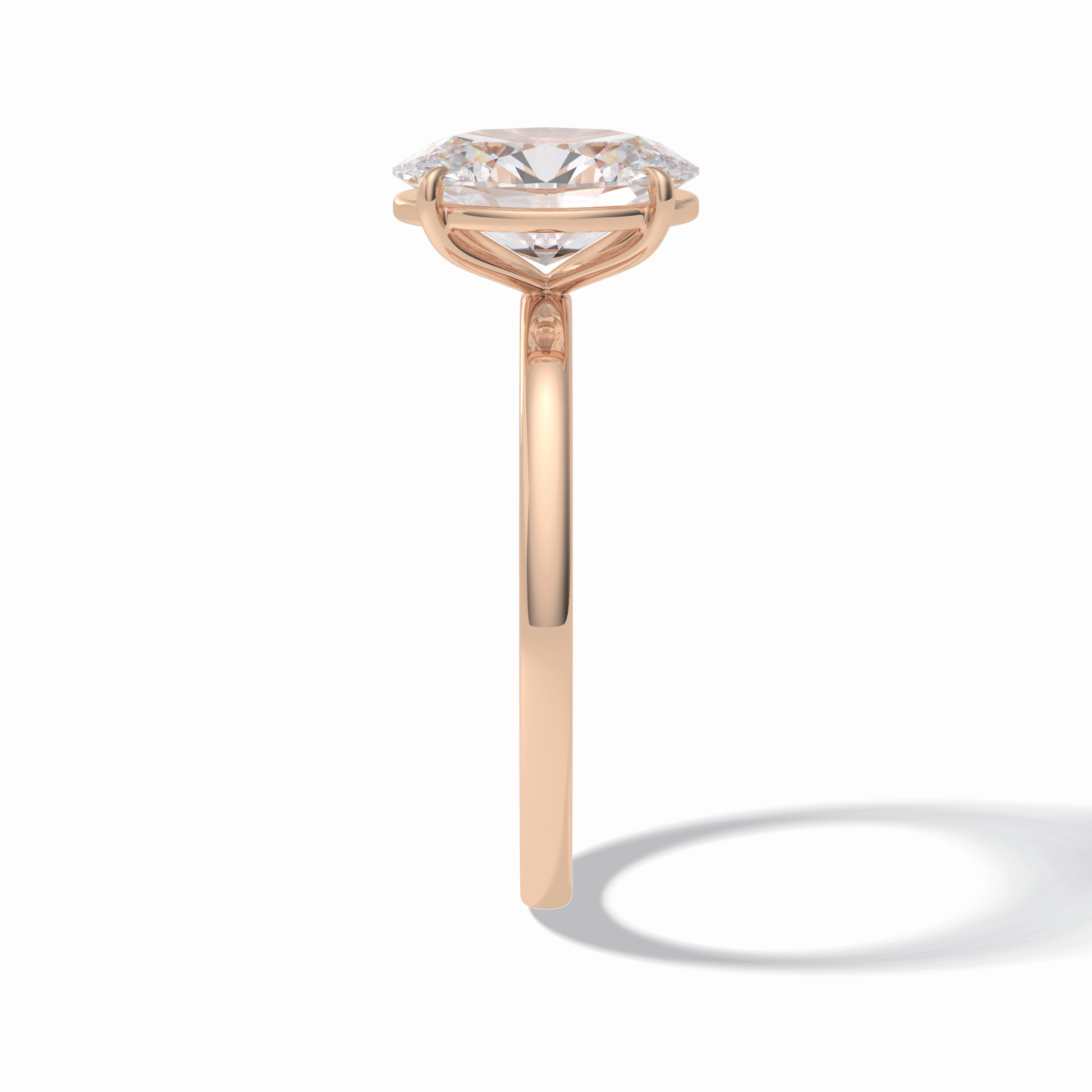 Oval Solitaire Lab Grown Diamond Engagement Ring