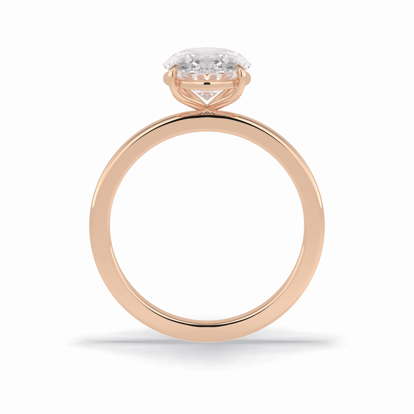 Oval Solitaire Lab Grown Diamond Engagement Ring