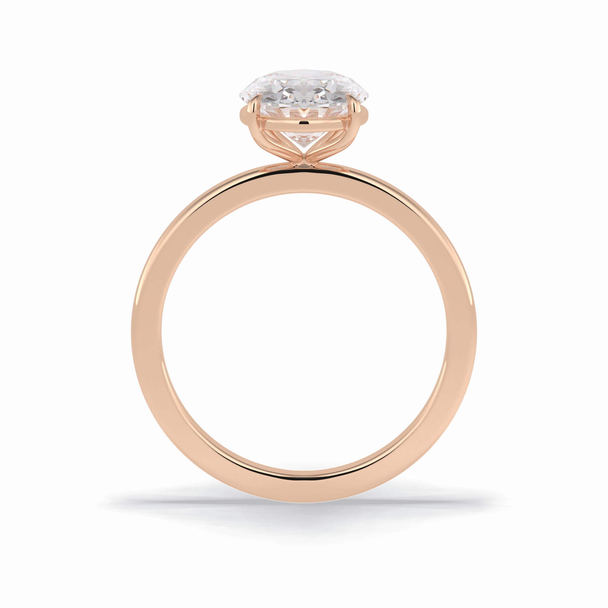 Oval Solitaire Lab Grown Diamond Engagement Ring