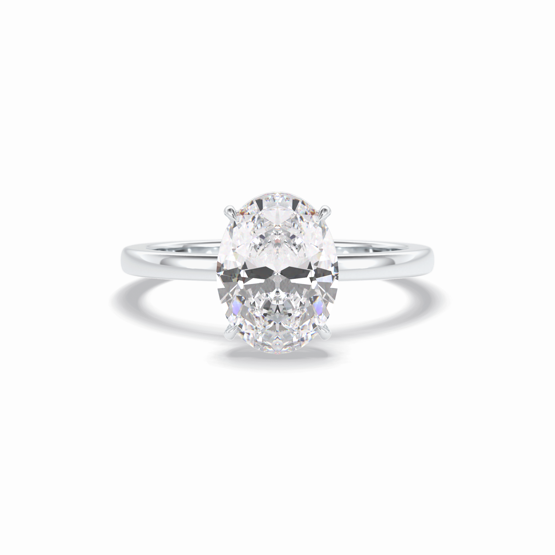 Oval Solitaire Lab Grown Diamond Engagement Ring