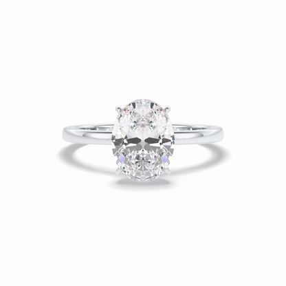 Oval Solitaire Lab Grown Diamond Engagement Ring