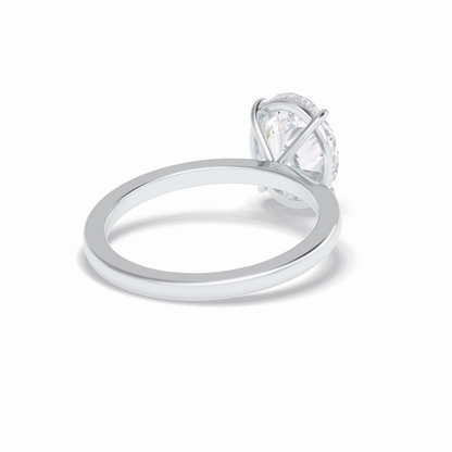 Oval Solitaire Lab Grown Diamond Engagement Ring