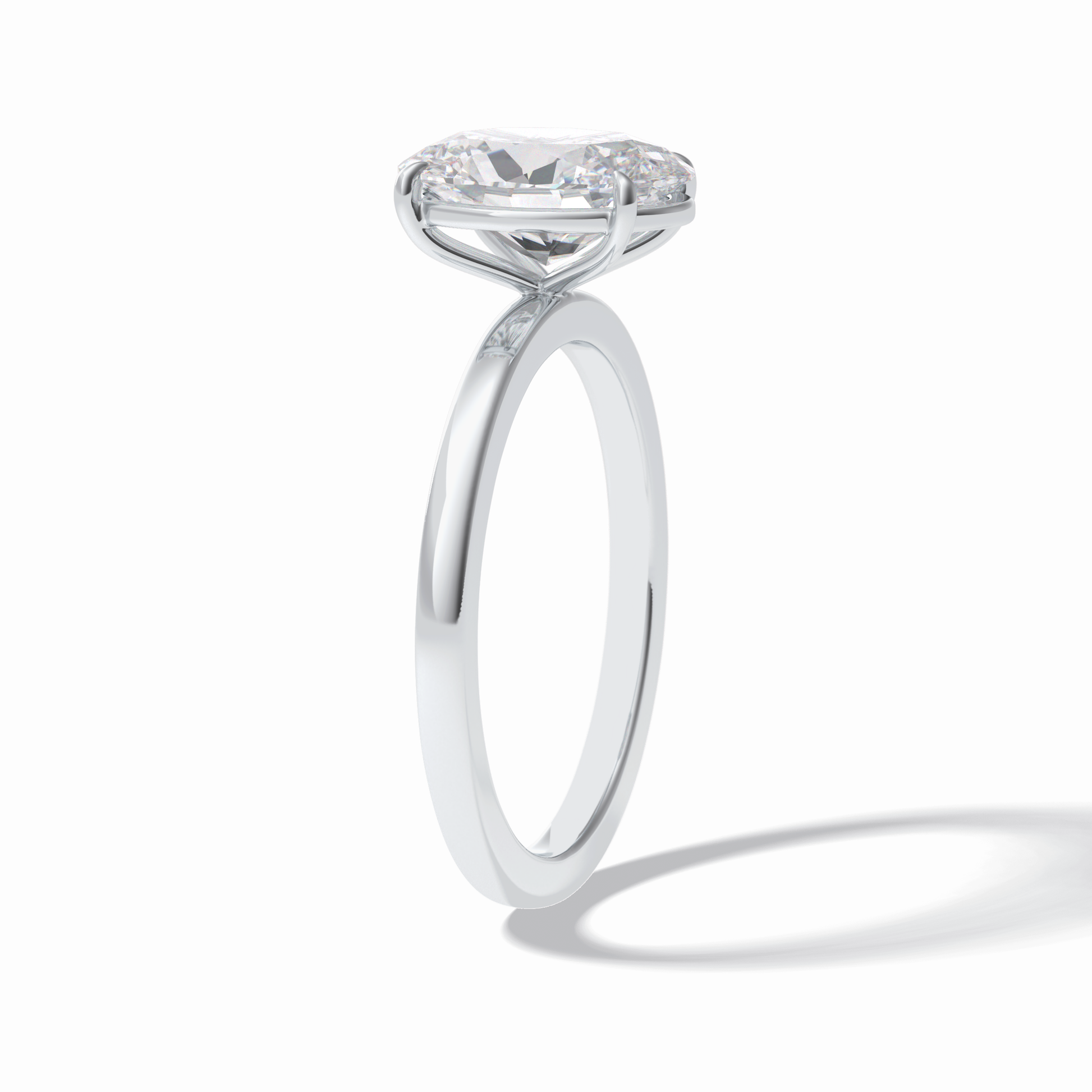 Oval Solitaire Lab Grown Diamond Engagement Ring