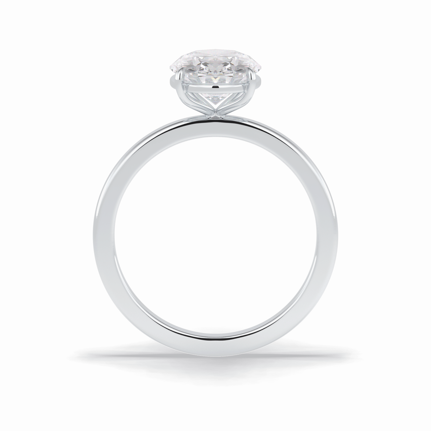 Oval Solitaire Lab Grown Diamond Engagement Ring