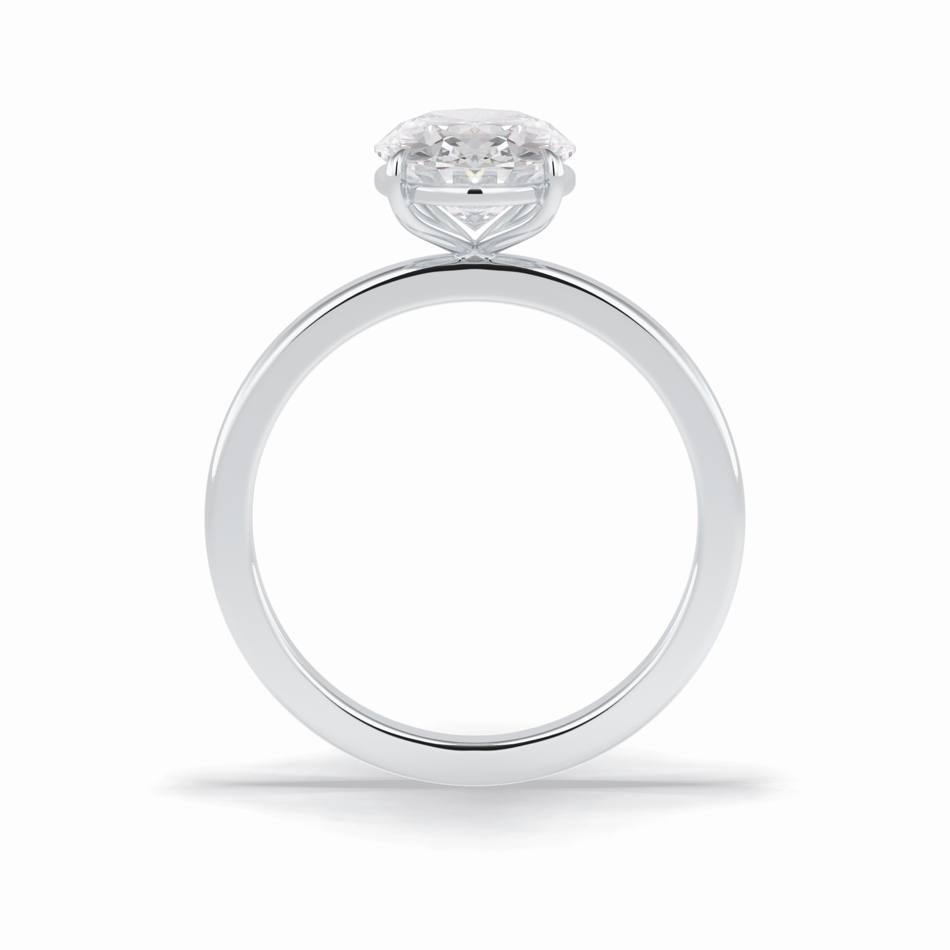 Oval Solitaire Lab Grown Diamond Engagement Ring