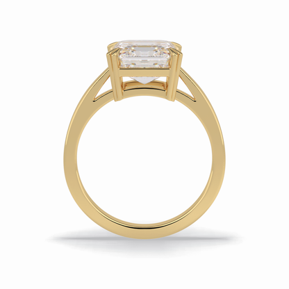 Asscher Solitaire Lab Grown Diamond Engagement Ring