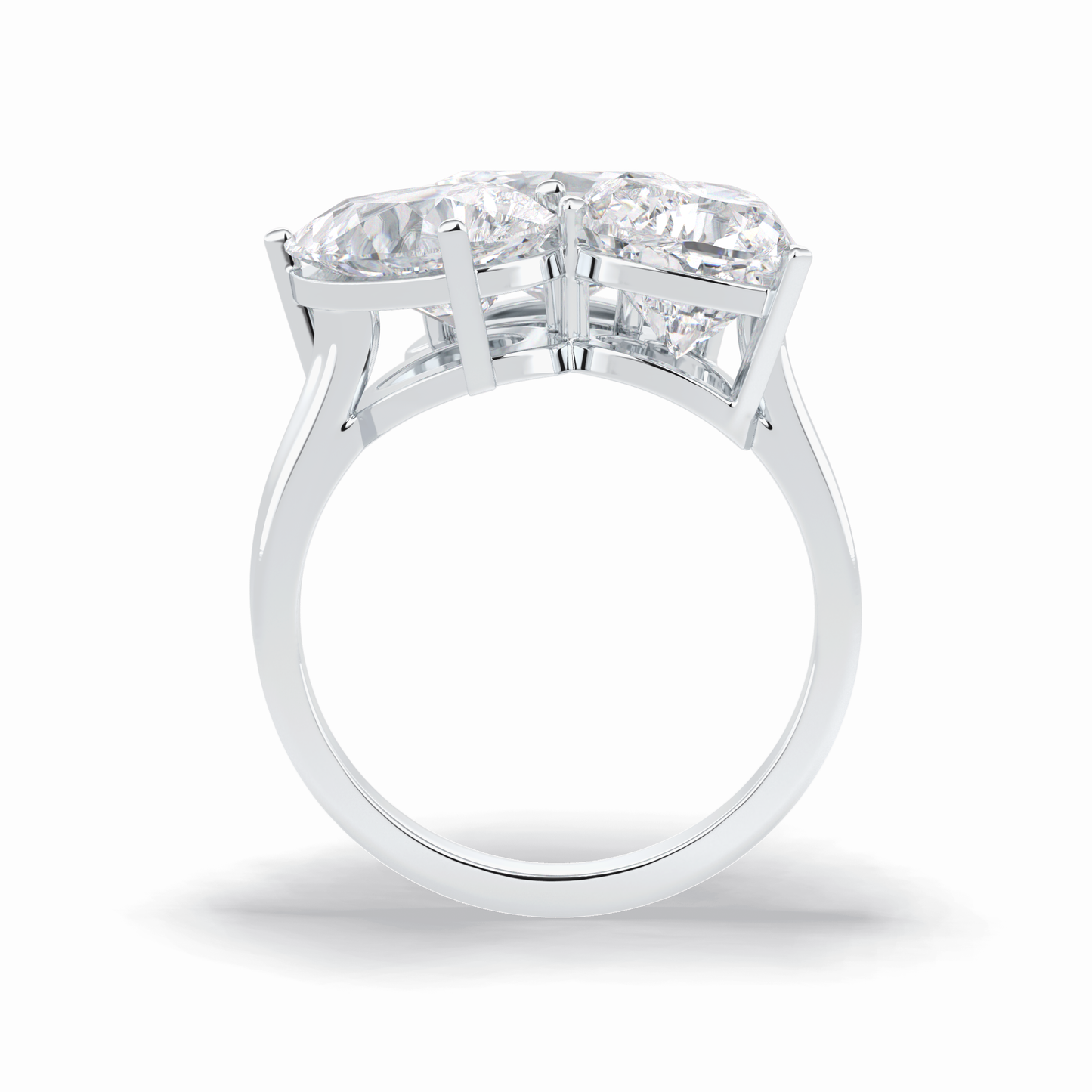 The Eternal Trio Ring – 6.00 TCW Oval & Pear Three-Stone Masterpiece
