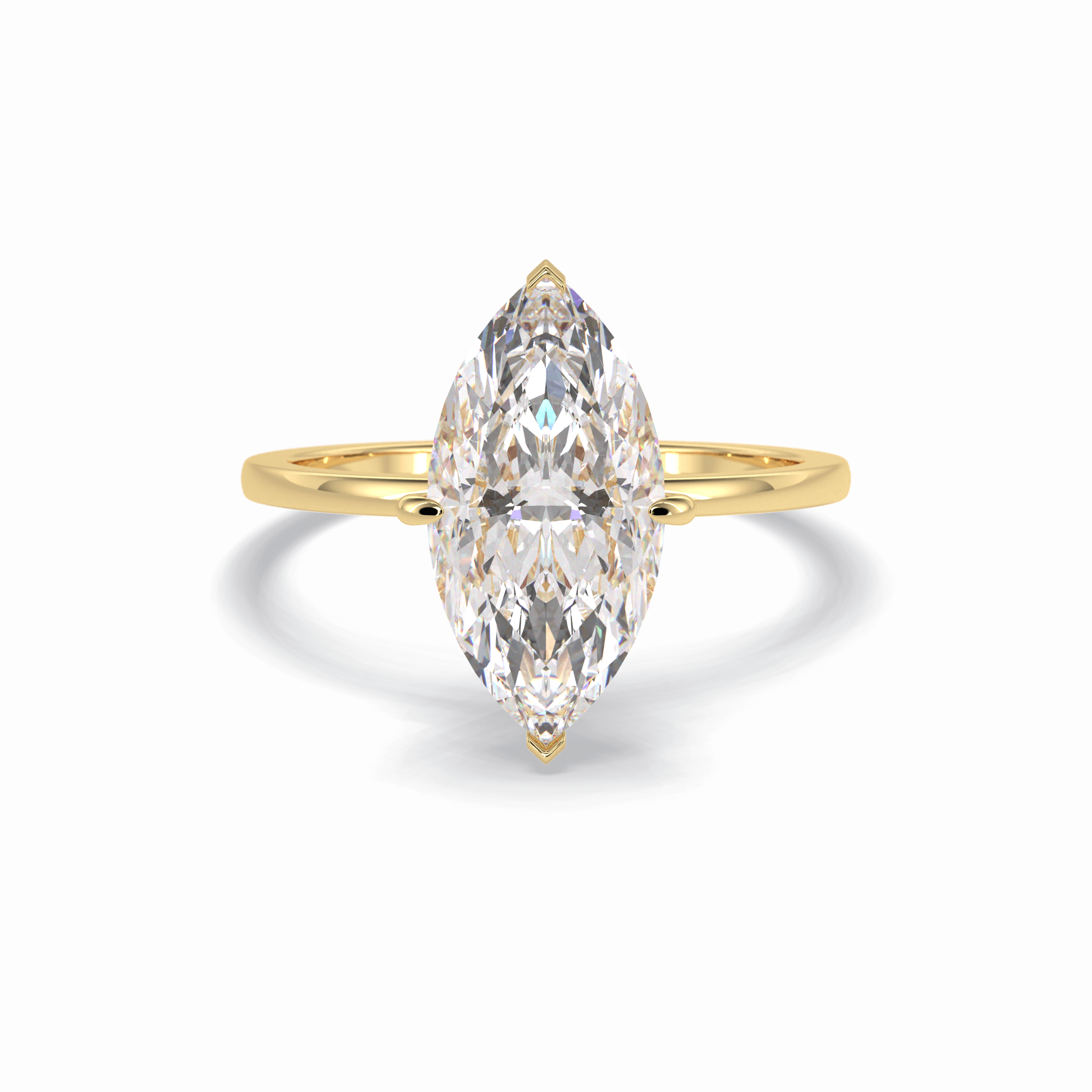 Marquise Solitaire Lab Grown Diamond Engagement Ring