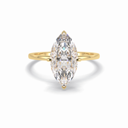 Marquise Solitaire Lab Grown Diamond Engagement Ring
