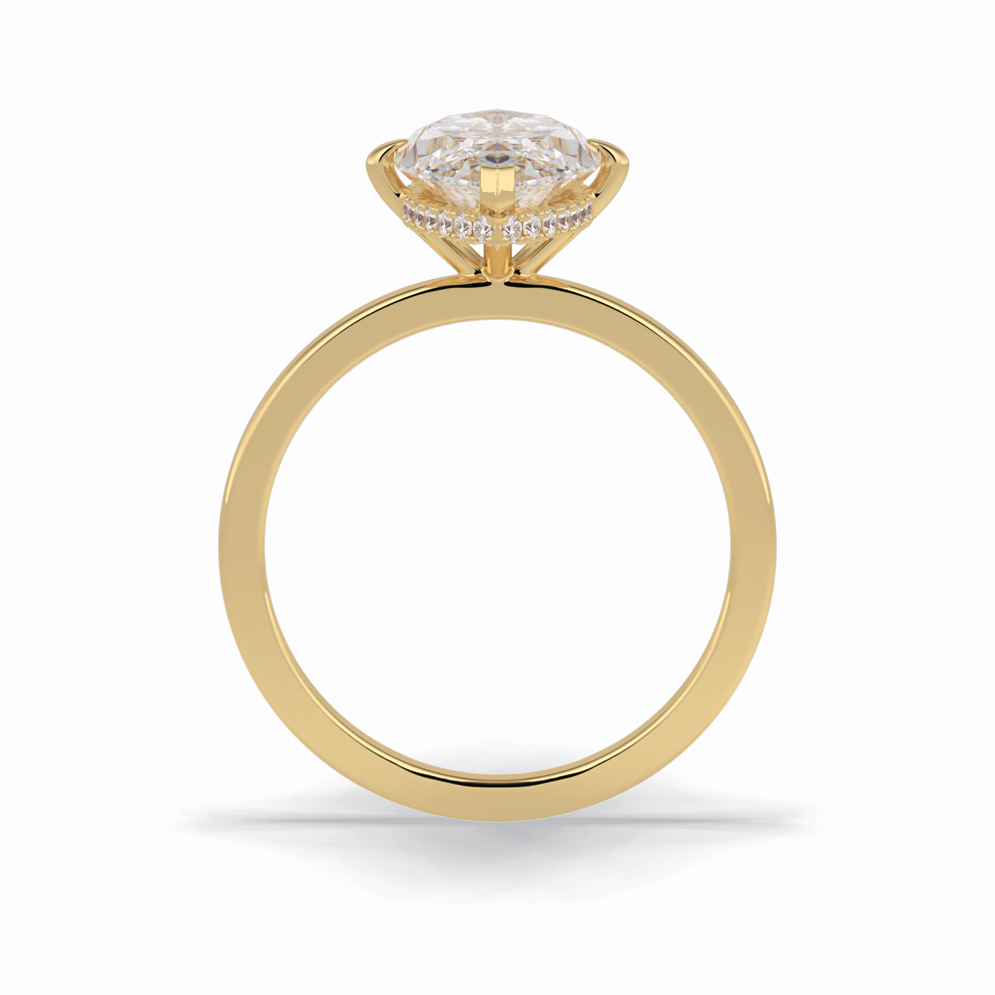 Marquise Solitaire Lab Grown Diamond Engagement Ring