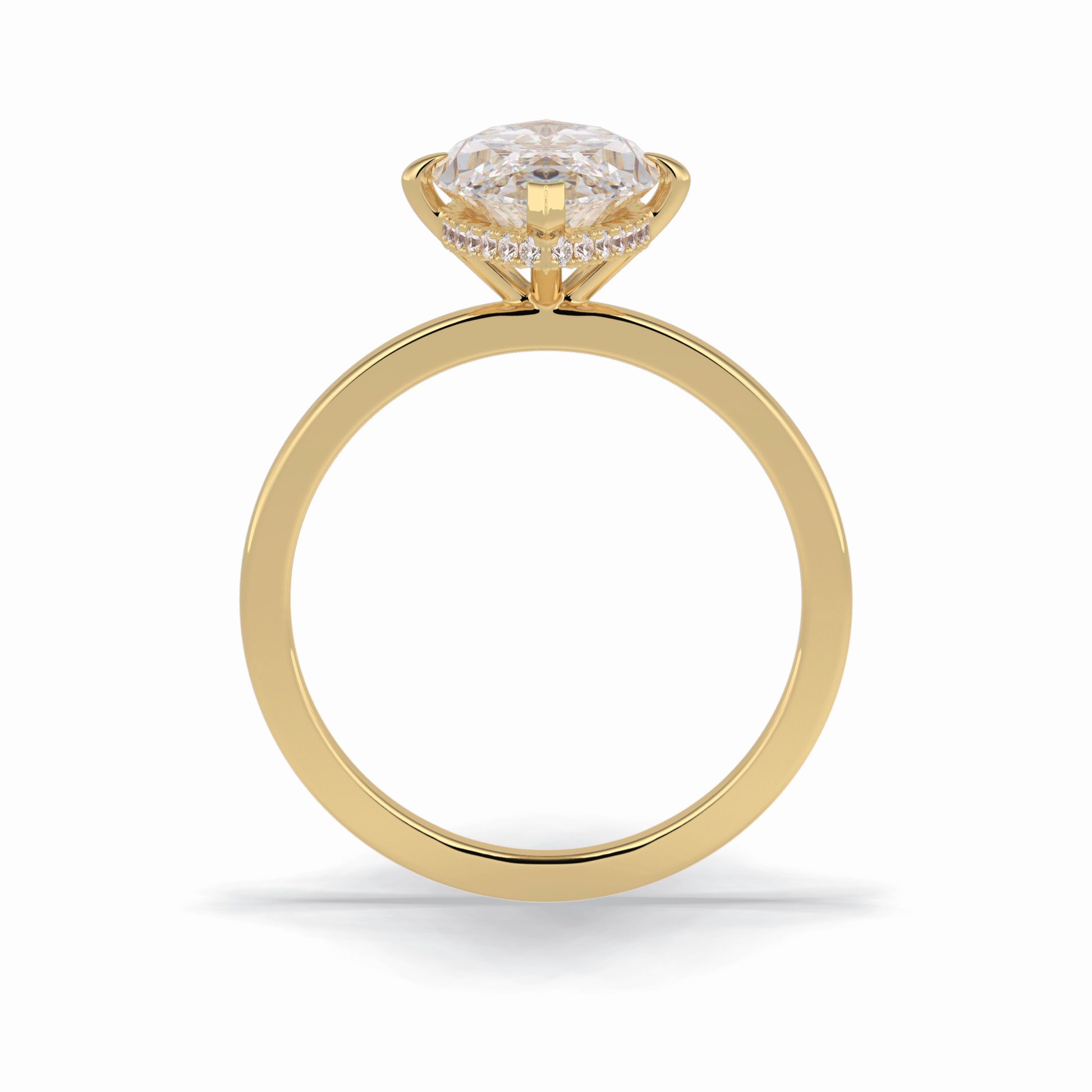Marquise Solitaire Lab Grown Diamond Engagement Ring