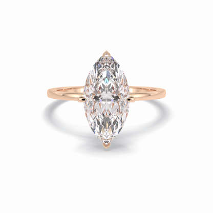 Marquise Solitaire Lab Grown Diamond Engagement Ring