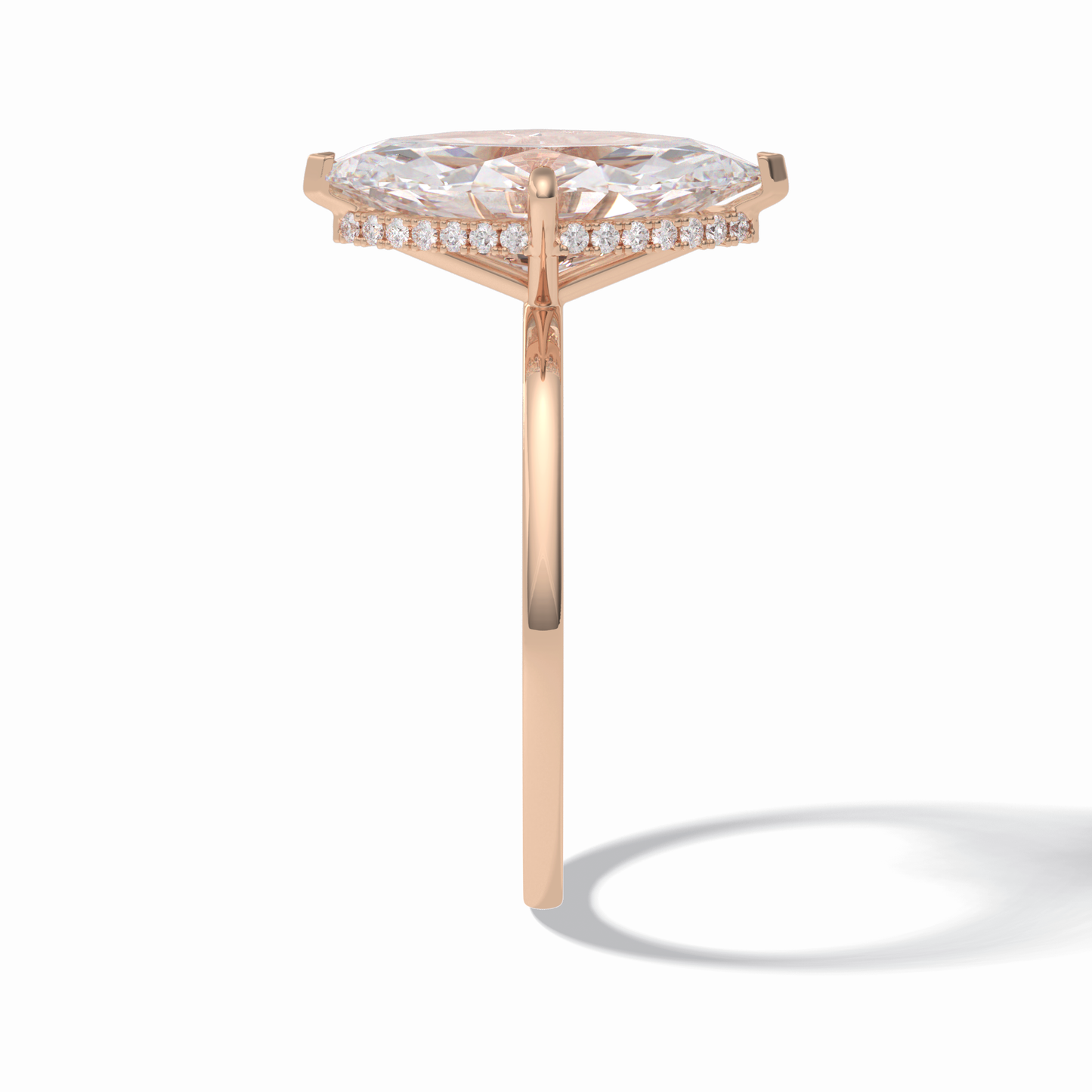 Marquise Solitaire Lab Grown Diamond Engagement Ring