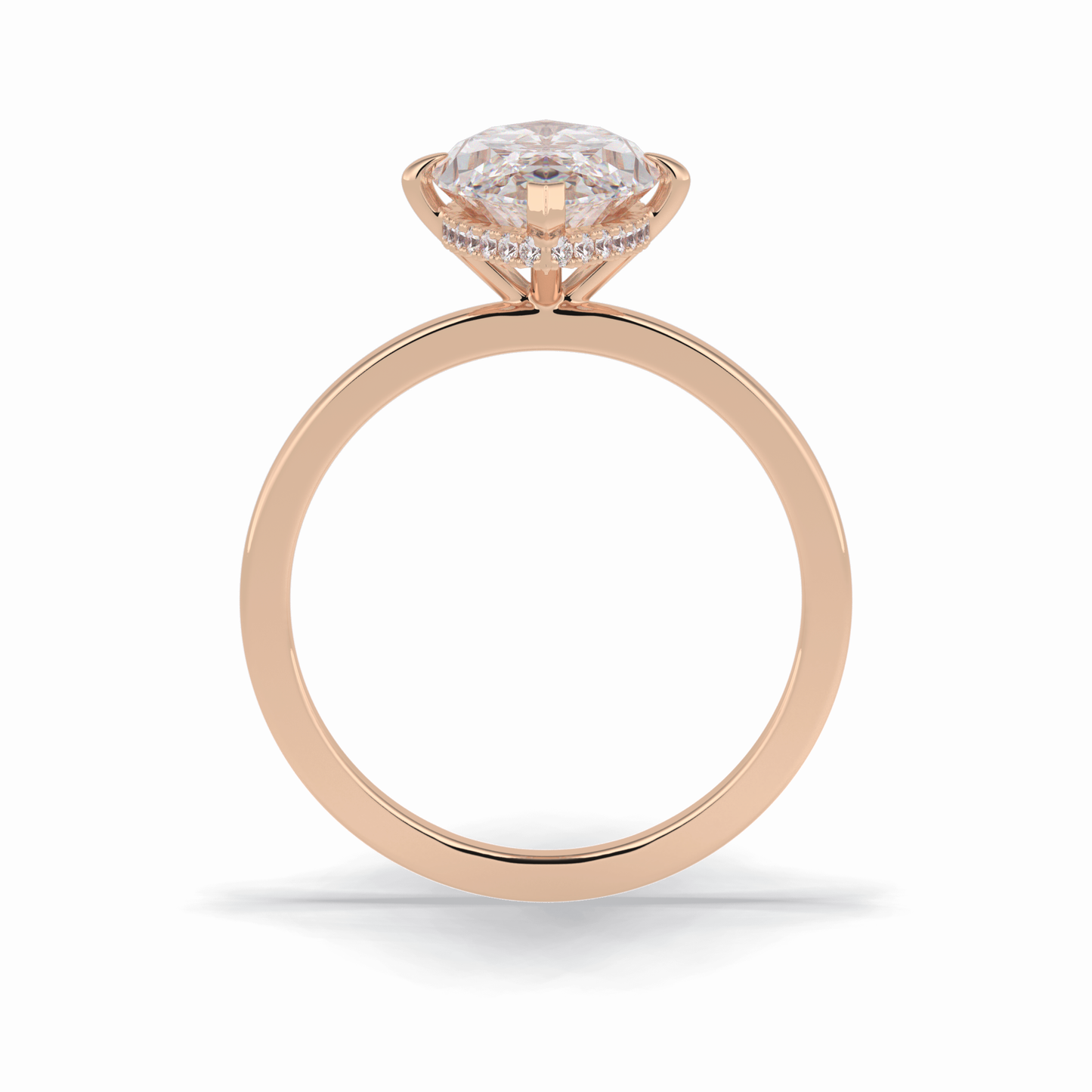 Marquise Solitaire Lab Grown Diamond Engagement Ring