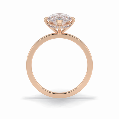 Marquise Solitaire Lab Grown Diamond Engagement Ring